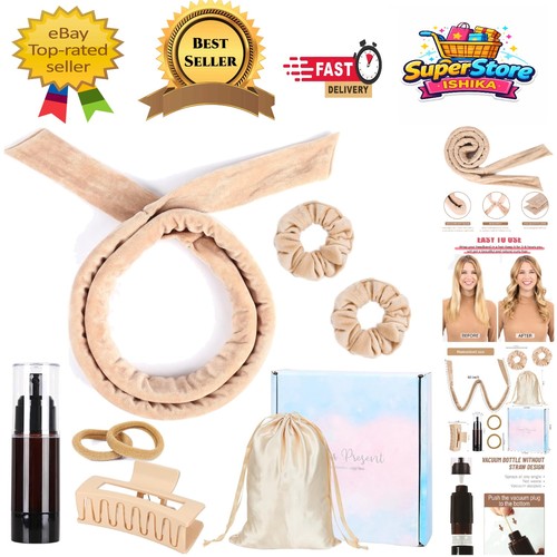 Khaki heatless locken - khaki,